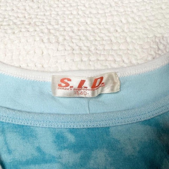 S.I.D blue layered graphic bedazzled tank from japan - Picture 3 of 7
